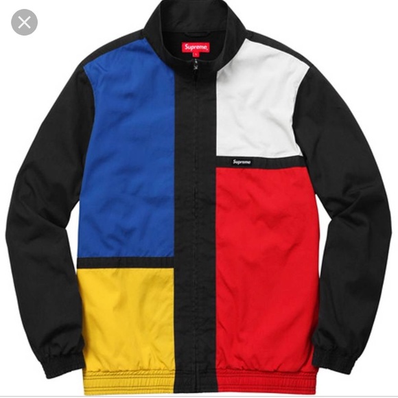 supreme color block sweatshirt